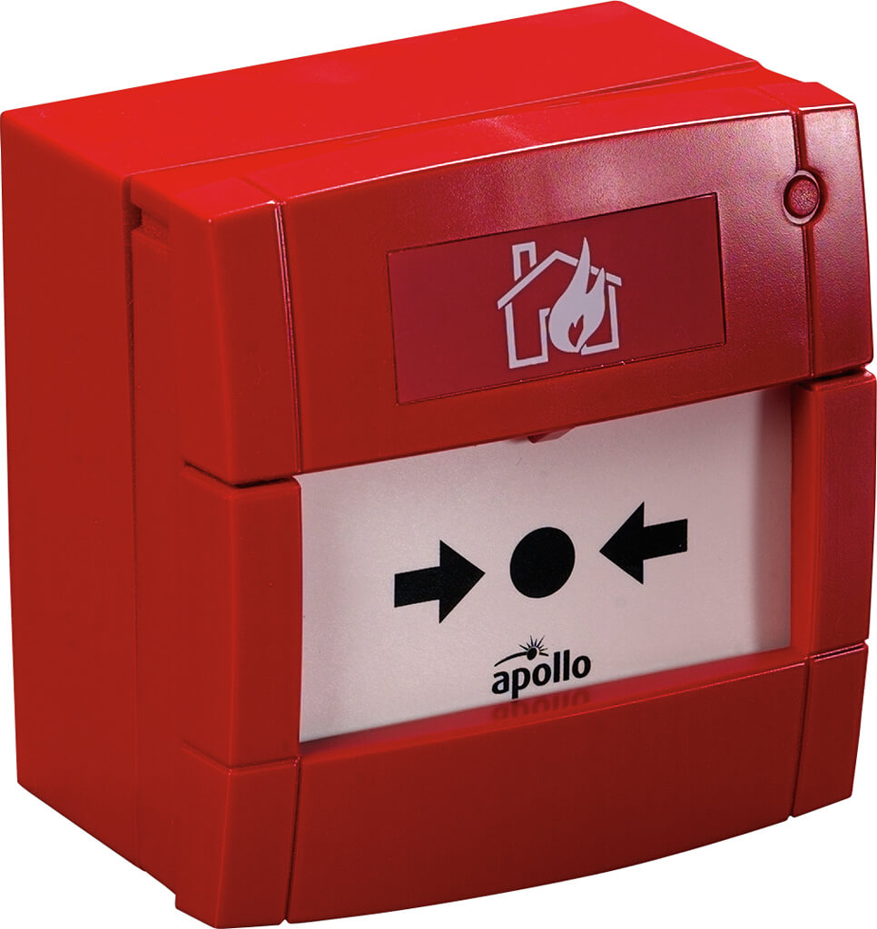55100-001APO Manual Call Point Main Product Image_966x1024px_E_NR-2101 Hagyományos beltéri kézi jelzésadó, piros, LED nélküli